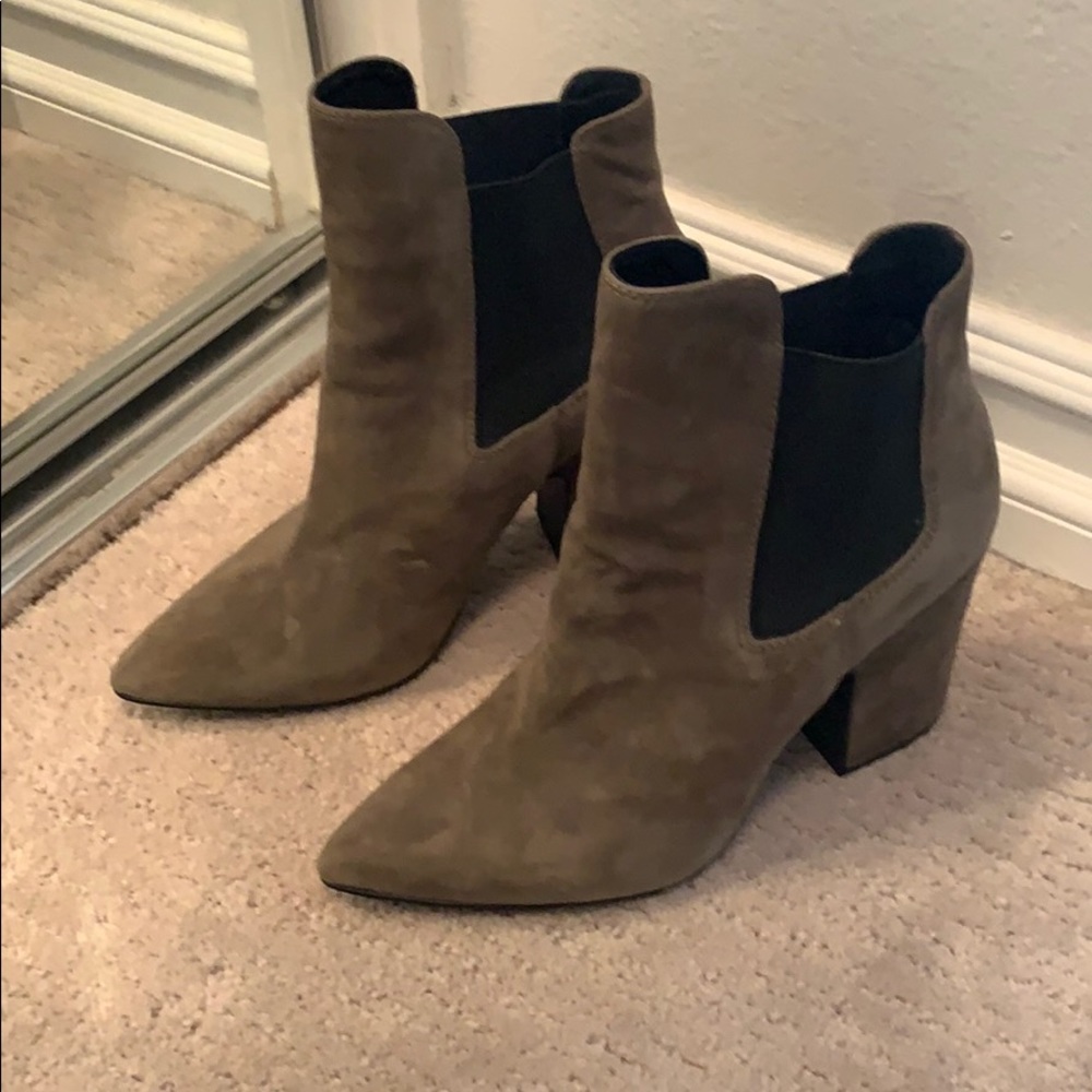 Suede booties
